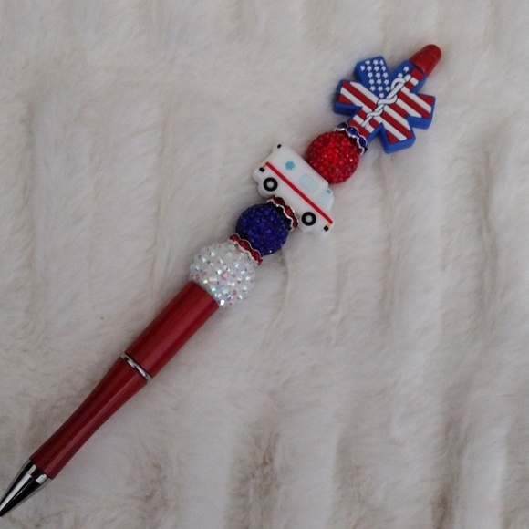 Handcrafted Other - Tall EMS Beaded Pen